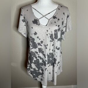 Phil Love short sleeve cow print tshirt size large